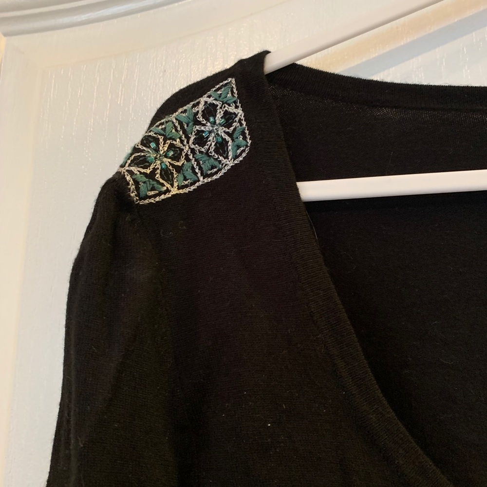 Willi smith black long sleeve shirt sz l